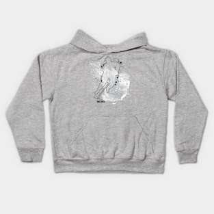 Hockey Player Double Vision Kids Hoodie